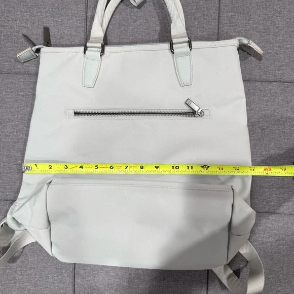 Stylish Gray Women's tote laptop traveling Backpack - Picture 7 of 10